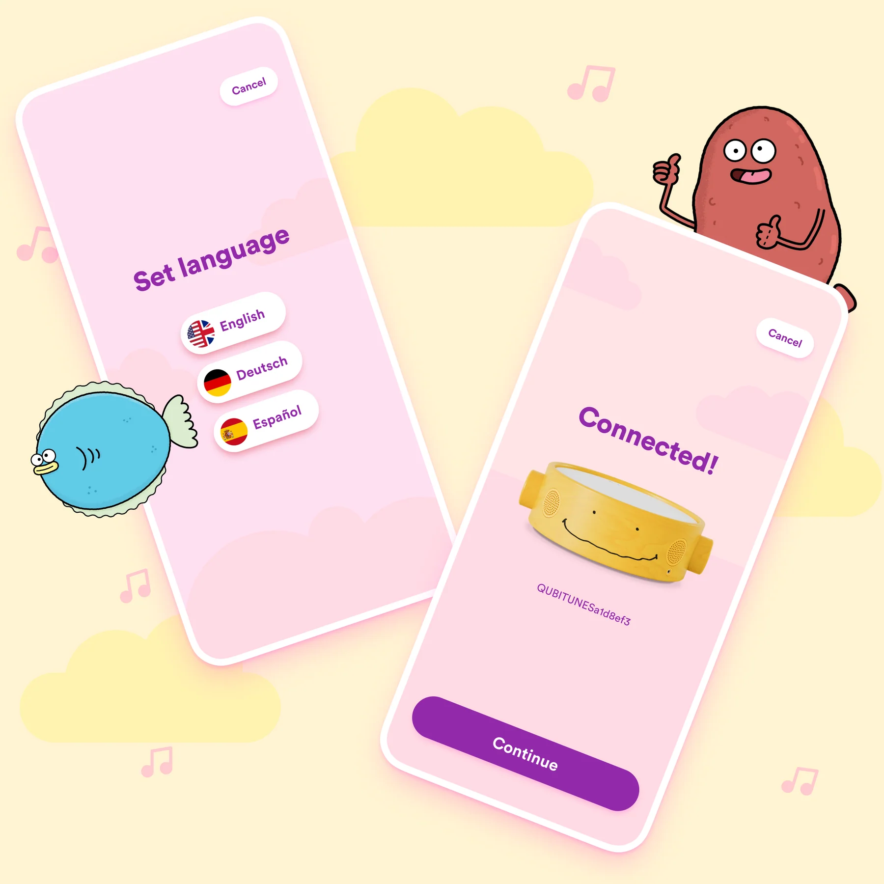 Qubitunes mobile app